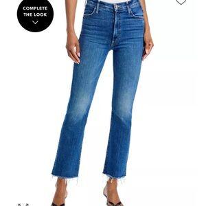 MOTHER - The Hustler High Rise Ankle Fray Jeans